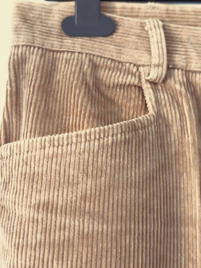 Pantaloni Fordocks velluto a costine beige tg 48