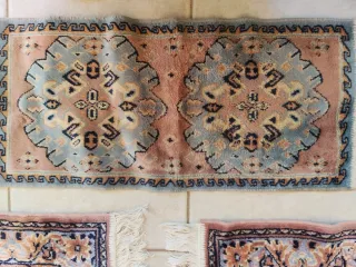 Tris mini tappeti persiani beige/marrone