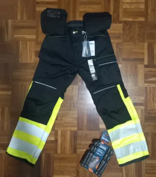 Pantalón Portwest Talla 42 Negro/Amarillo