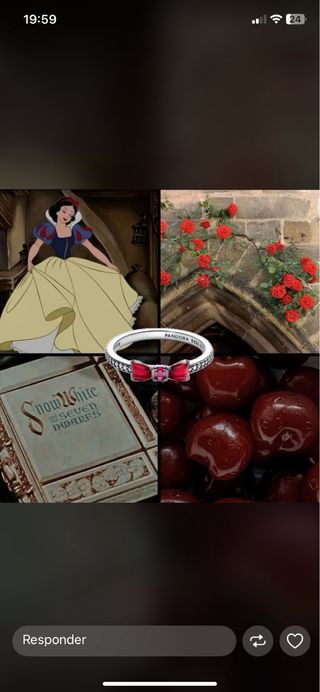 Anillo Pandora Disney tiene la caja, la bolsa