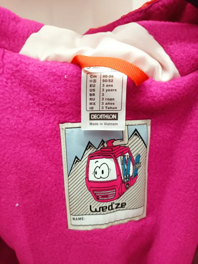 Giacca neve bambina Decathlon