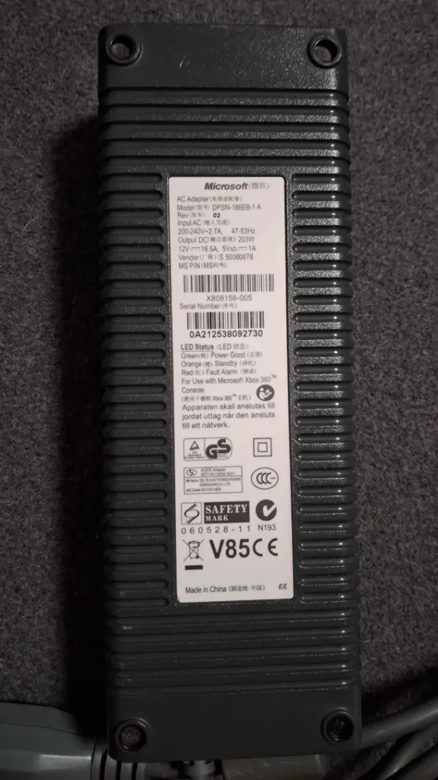 Alimentatore Xbox 360 Microsoft