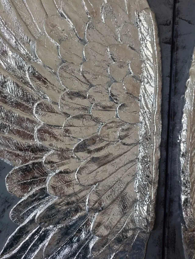 Cuadro Hecho a mano, alas de ángel , porcelana...