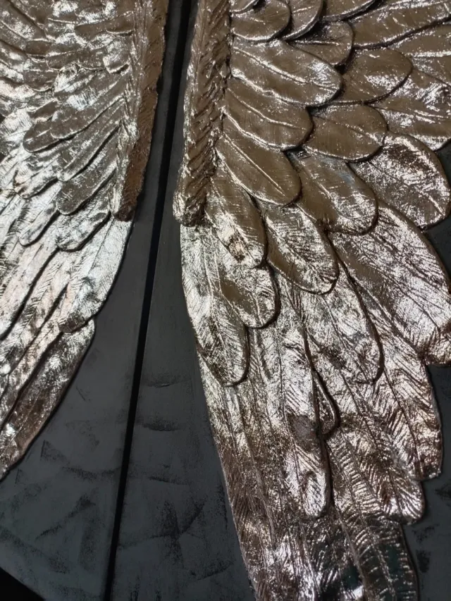 Cuadro Hecho a mano, alas de ángel , porcelana...