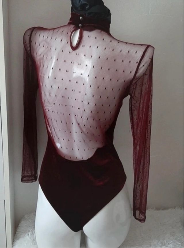 Body terciopelo granate T.M