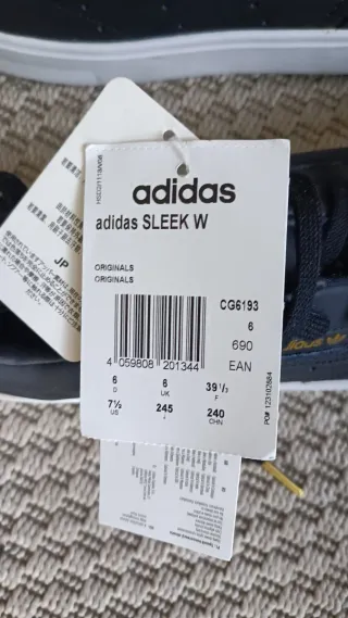 Zapatillas Adidas Piel Negras Talla 39 Nuevas