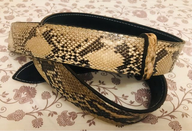 Cinturón Piel Serpiente Auténtica