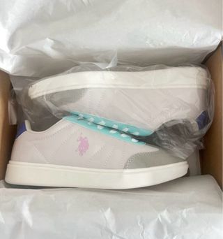 Talla 39. Zapatillas Gris de mujer U.S. POLO ASSN