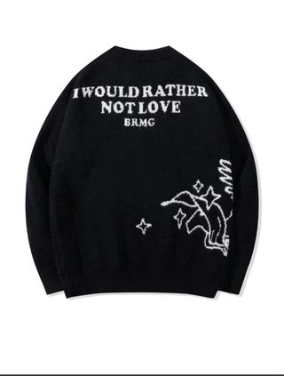 Jersey Cupido Corazón Negro Talla Única