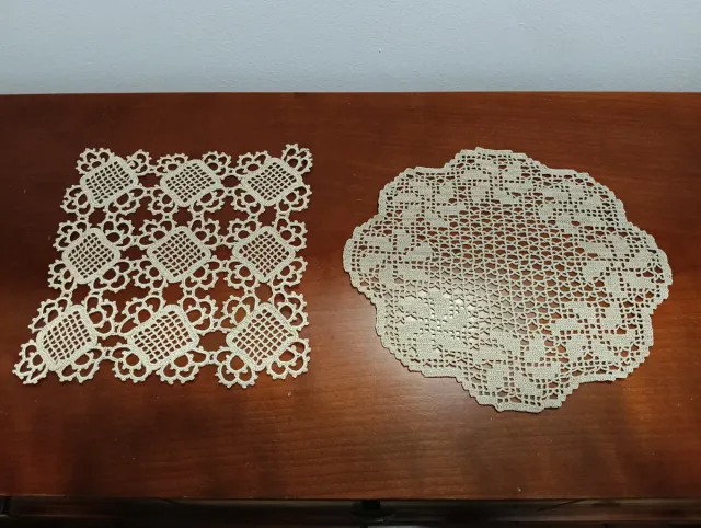 Colección paños de crochet hechos a mano