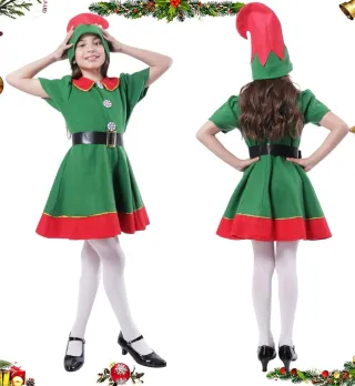 Disfraz Elfa Niña Tallas 3/4 5/6 7/9 10/12años