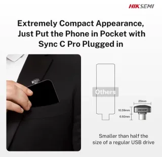 Ultra Mini PSSD USB-C HIKSEMI 450MB/s 256gb