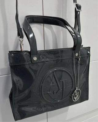 Bolso Armani Gris Charol