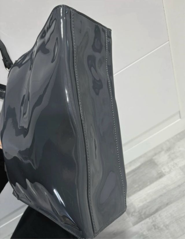 Bolso Armani Gris Charol