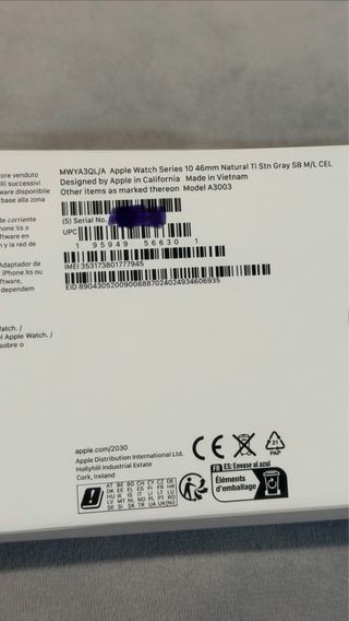 Apple Watch Series 10 46mm Gris Titanio M/L