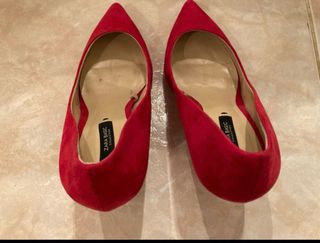 Zapatos de tacón ZARA BASIC rojos