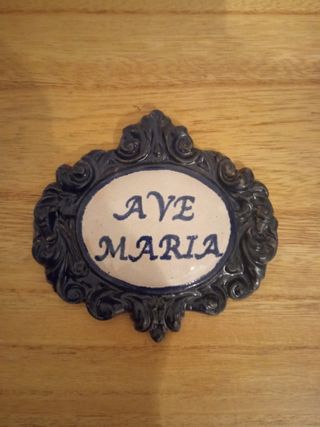 Azulejo Ave María Cerámica.