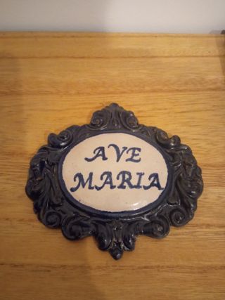 Azulejo Ave María Cerámica.