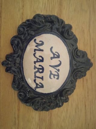 Azulejo Ave María Cerámica.