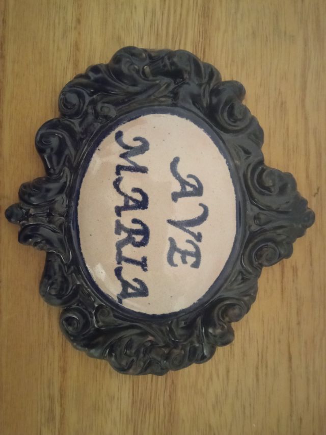 Azulejo Ave María Cerámica.