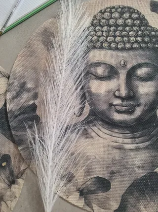 Ramos de pampas blancas artificiales