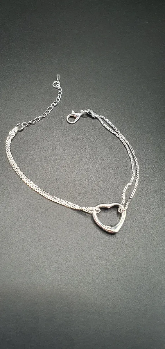 Pulsera Plata Ley 925 Corazón