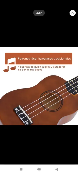 Ukelele soprano 4 cuerdas