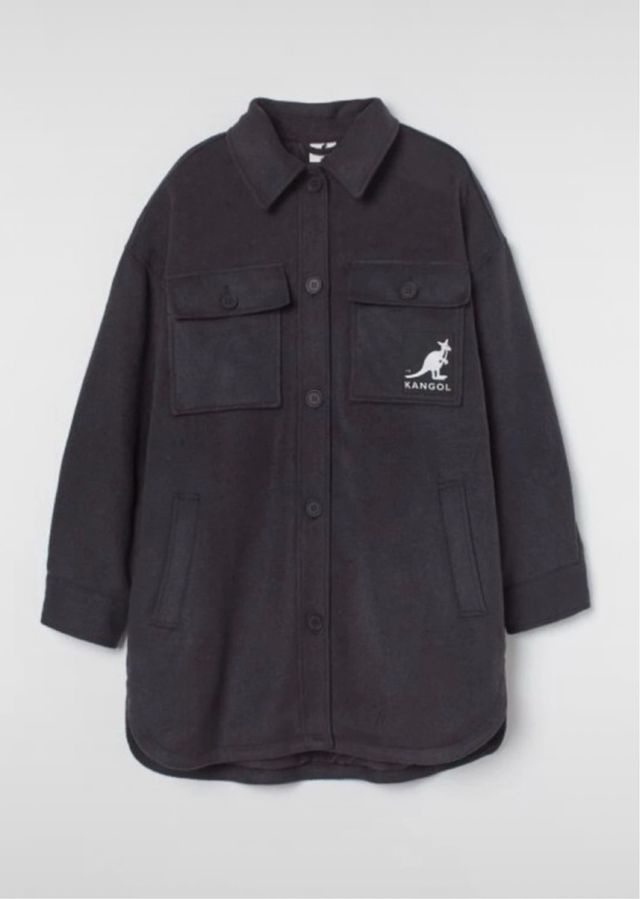 Chaqueta Kangol Oversize Negra Talla Única