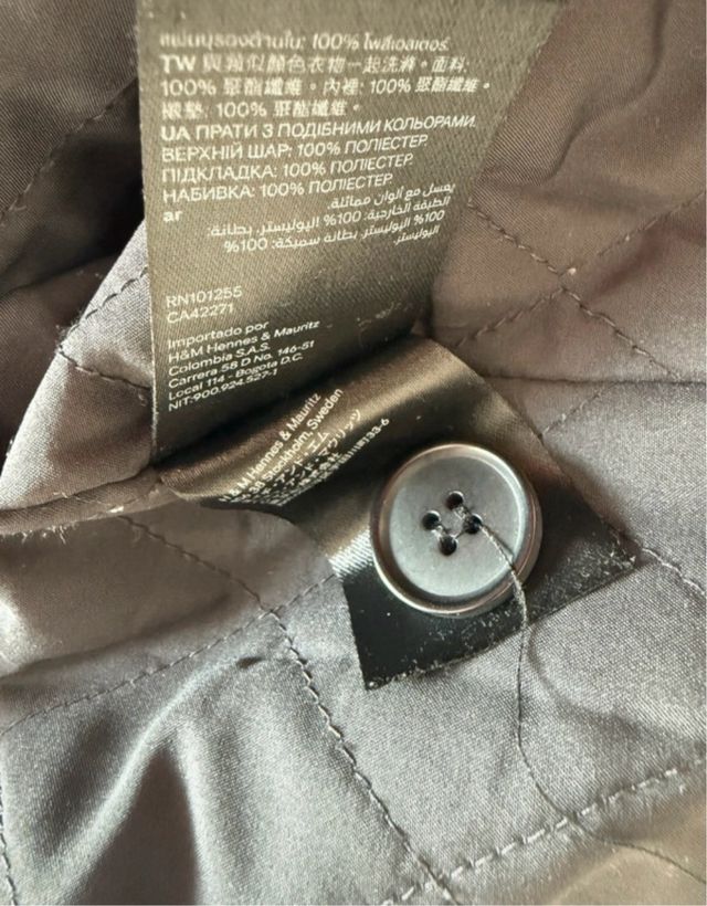 Chaqueta Kangol Oversize Negra Talla Única