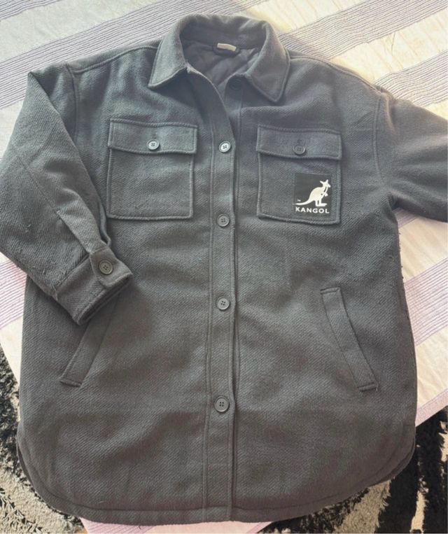 Chaqueta Kangol Oversize Negra Talla Única