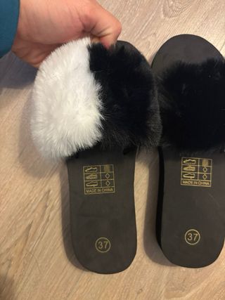 Sandalias con pelito