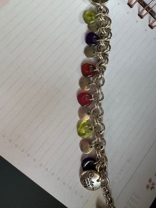 Pulsera Ciclón Multicolor y Plata