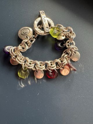 Pulsera Ciclón Multicolor y Plata