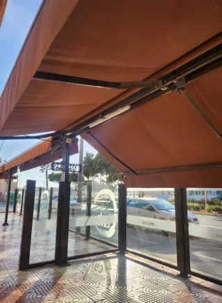 Estructura Terraza Cristal Toldo