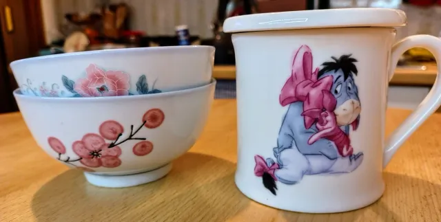 Set 3 tazze: 1 mug e 2 mini scodelle