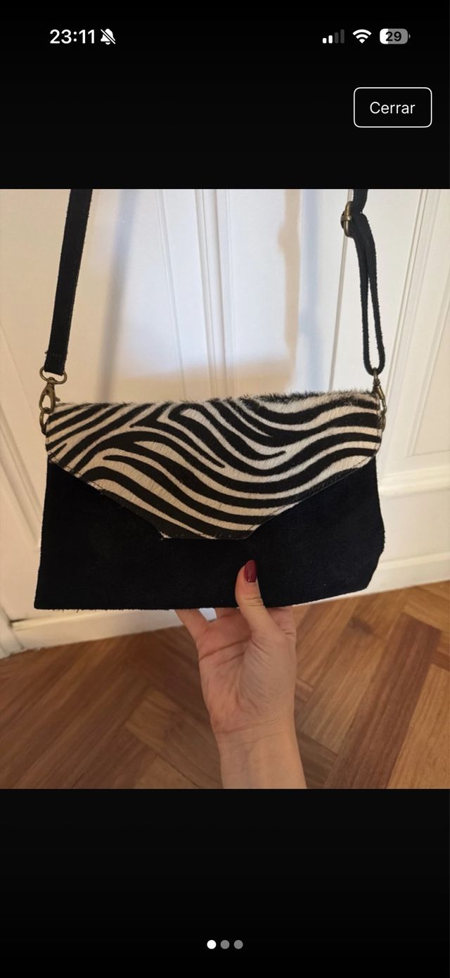 Bolso estampado cebra