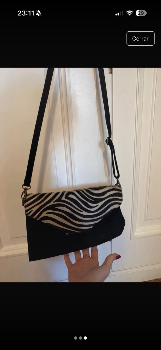 Bolso estampado cebra
