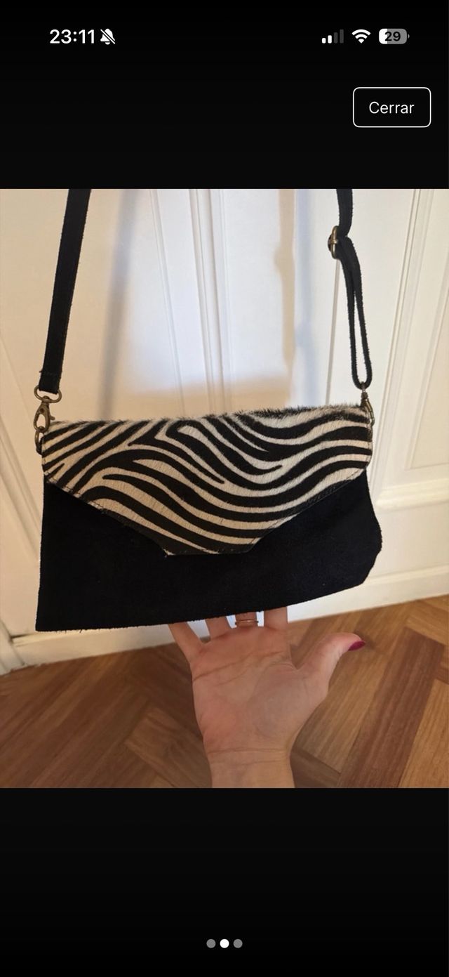 Bolso estampado cebra