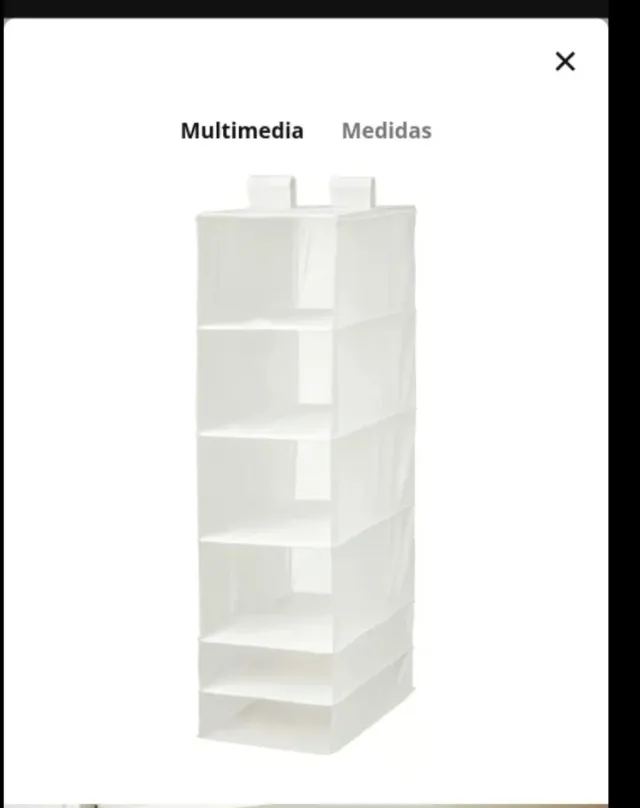 Colgador de tela Ikea 6 compartimentos