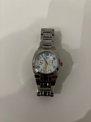 Reloj Lotus Mujer Plata y Blanco