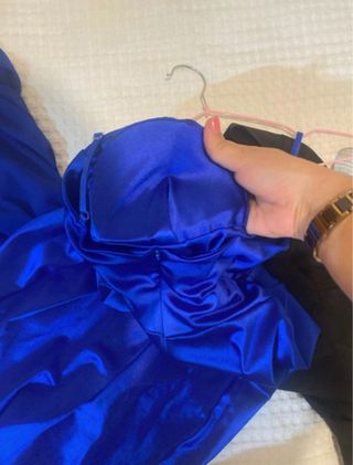 Vestido largo azul para evento especial