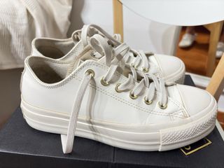 Converse Blancas Piel Talla 38