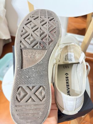 Converse Blancas Piel Talla 38