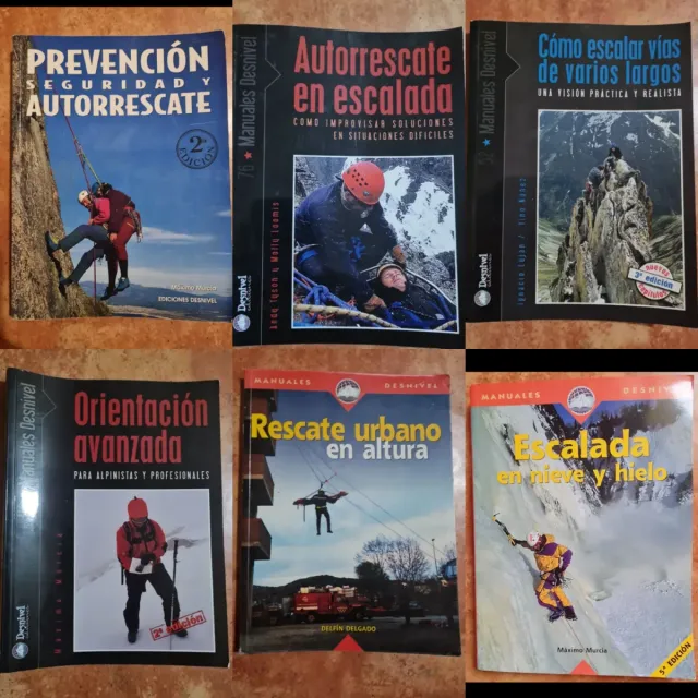 Colección 6 Libros Montañismo Desnivel