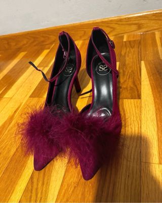 Zapatos tacón fucsia