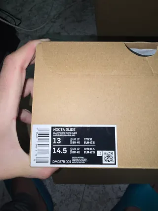 Nike Nocta Glide Negro Blanco - 47,5EU / 13US