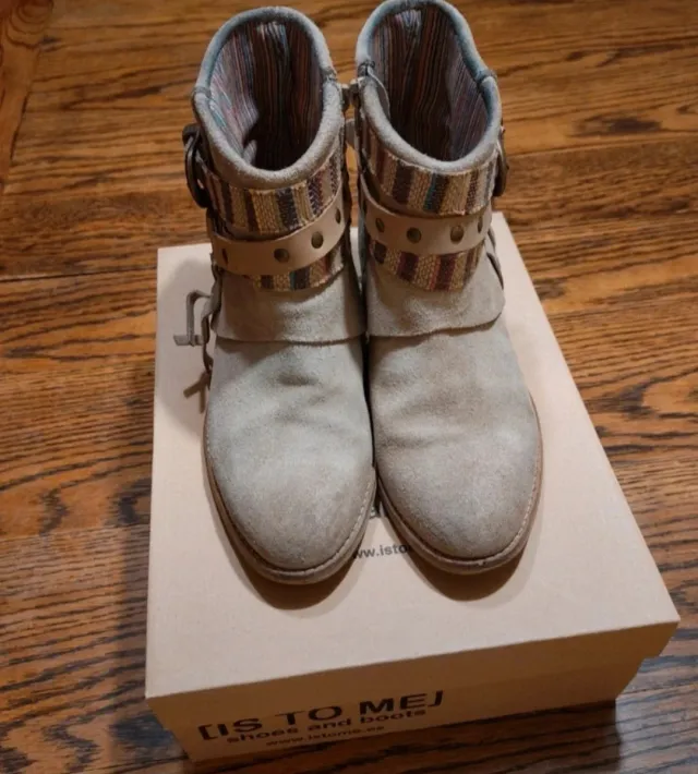 Botines ante beige 'Is To Me' (Talla 38)