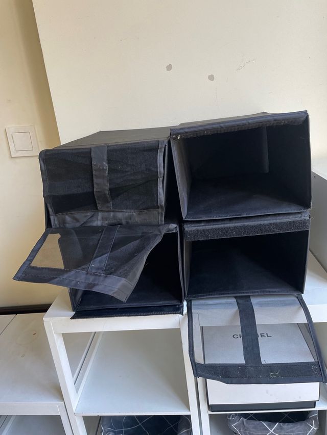 Caja organizadora de tela para zapatos