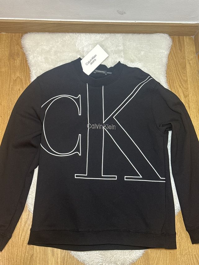 Sudadera Calvin Klein Jeans Negra Nueva