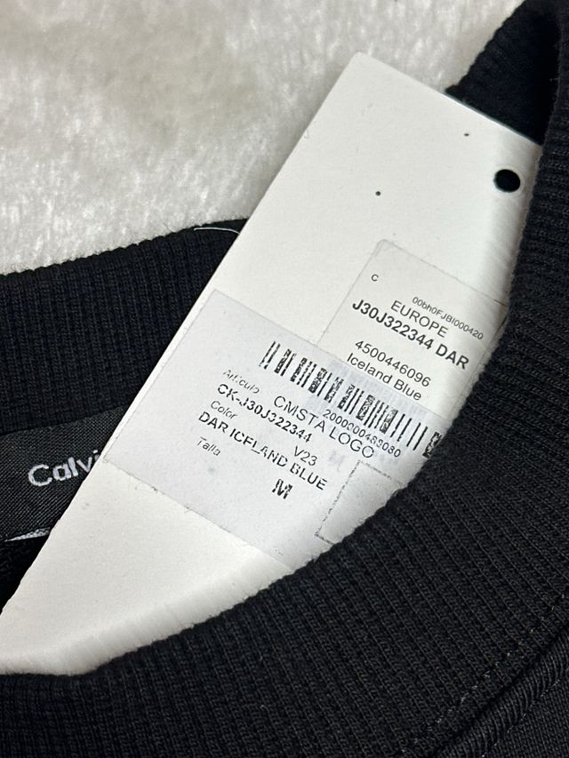 Sudadera Calvin Klein Jeans Negra Nueva